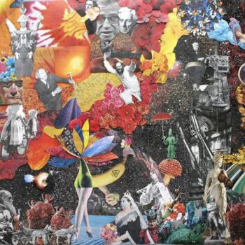 Collages titled "Bob Dylan's Enlight…" by Andrew Mclaughlin, Original Artwork