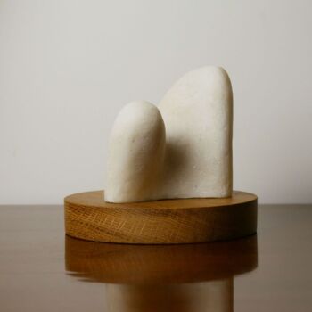 Sculpture titled "Sitting figure" by Andrew Gangan, Original Artwork, Stone