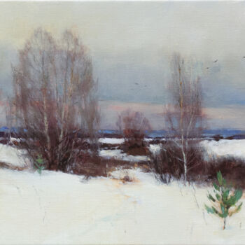 「Зимний сон」というタイトルの絵画 Андрей Жиловによって, オリジナルのアートワーク, オイル