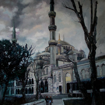 Painting titled "Стамбул" by Andrei Iakovlev, Original Artwork, Oil