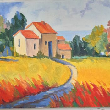 Painting titled "Provence" by Andrii Stadnyk, Original Artwork, Oil