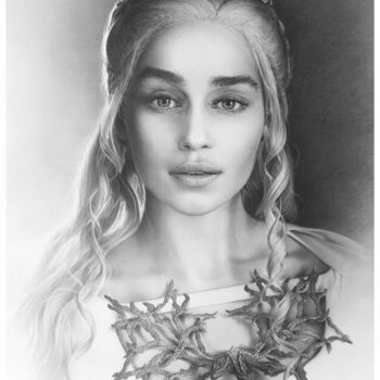 Disegno intitolato "Daenerys Targaryen" da Andriy Markiv, Opera d'arte originale, Grafite