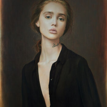 Painting titled "Aliya." by Andriy Markiv, Original Artwork, Oil