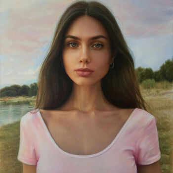 Schilderij getiteld "Victoria" door Andriy Markiv, Origineel Kunstwerk, Olie