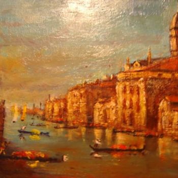 Peinture intitulée "VENISE" par Jacques Vigilante, Œuvre d'art originale, Huile