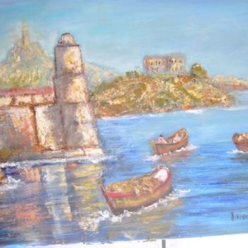 Pintura intitulada "marseille" por Jacques Vigilante, Obras de arte originais