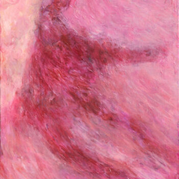 Painting titled "Ascending in Pink" by Angelica Fom, Original Artwork, Acrylic