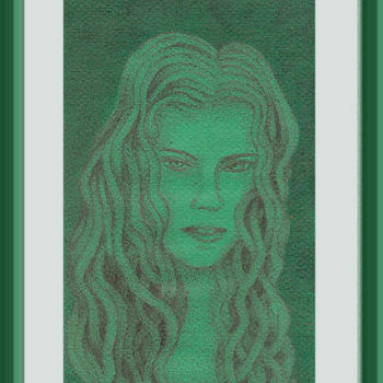 Tekening getiteld "olhos-de-jade.jpg" door Angelica Trompieri, Origineel Kunstwerk