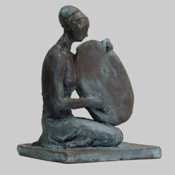 Skulptur mit dem Titel "In the rhythm" von Angelika Kienberger, Original-Kunstwerk, Bronze