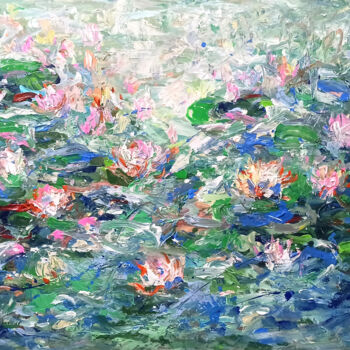 Painting titled "Flowers in the morn…" by Anh  Tuan Le, Original Artwork, Acrylic