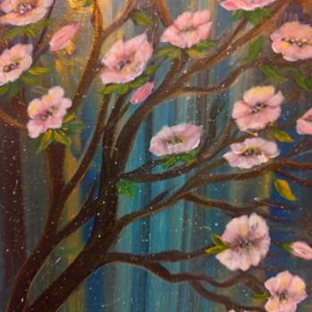 Painting titled "Unforgettable spring" by Anisia Grigor, Original Artwork, Acrylic