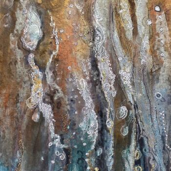 제목이 "Dribbles and Drople…"인 미술작품 Ann Dunbar로, 원작, 아크릴 나무 들것 프레임에 장착됨