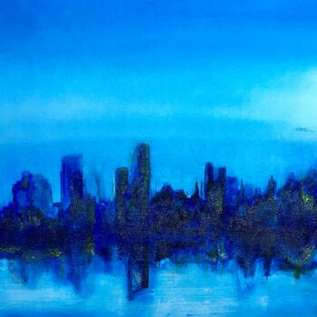 Pintura titulada "NYC" por Ann Schirmeyer, Obra de arte original, Acrílico Montado en Bastidor de camilla de madera