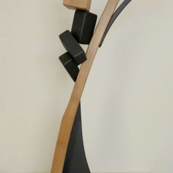 Skulptur mit dem Titel "Confusion" von Anna Beltrame A＋D Art, Original-Kunstwerk, Holz