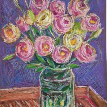 "Eustoma" başlıklı Tablo Anna Fainitskii tarafından, Orijinal sanat, Pastel