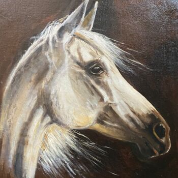 Pintura titulada "Koń Bandos | Horse…" por Anna Irena Grabowska, Obra de arte original, Oleo Montado en Bastidor de camilla…