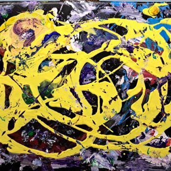 Картина под названием "The Yellow Illusion…" - Anna Oleinik (Anarta), Подлинное произведение искусства, Аналоговая печать Ус…