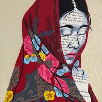 Collages titled "Dora" by Annabelle Amory, Original Artwork, Acrylic Mounted on Cardboard