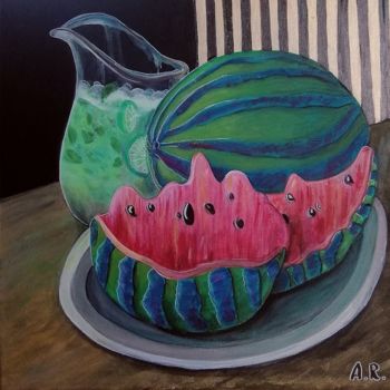 "Green and fresh" başlıklı Tablo Anna Reshetnikova tarafından, Orijinal sanat, Akrilik