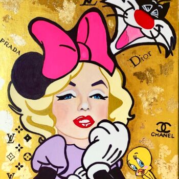 Painting titled "Marilyn & friends" by Annarita Pancini, Original Artwork, Acrylic