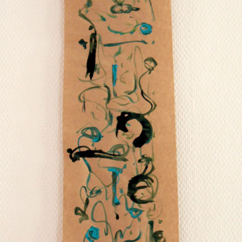 Pittura intitolato "le-chemin.jpg" da Anne Uriot, Opera d'arte originale