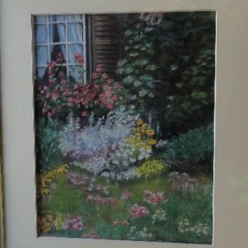 Peinture intitulée "Le Jardin" par Anne Vincent-Rohaut, Œuvre d'art originale