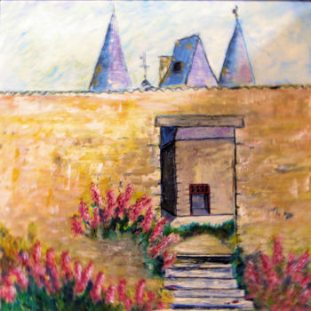 Peinture intitulée "neuvicq-le-chateau.…" par Anne Vincent-Rohaut, Œuvre d'art originale, Acrylique