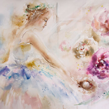 Prenten & gravures getiteld "Marvelous Ballet. W…" door Annet Loginova, Origineel Kunstwerk, Digitale afdruk
