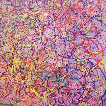 Картина под названием "Paysage ;" - Annick Ayoul, Подлинное произведение искусства, Масло Установлен на Деревянная рама для…