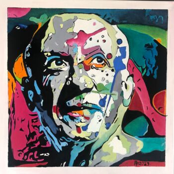 Pintura titulada "Picasso" por Annie Predal, Obra de arte original, Oleo