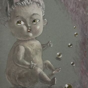 图画 标题为“Celluloid tears(2)” 由Hanna Karaleva, 原创艺术品, 油