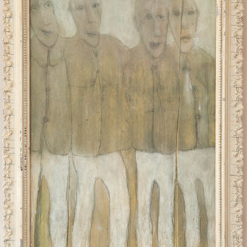 Desenho intitulada "Les noceurs" por Anouk Gallery, Obras de arte originais