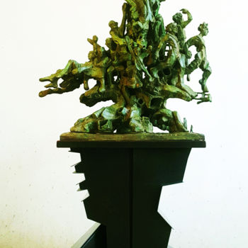 Escultura titulada "MÉMORIAL: LE CÈDRE…" por Antoine Berbari, Obra de arte original, Bronce