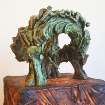 Escultura titulada ""FORUM A GEBRAN KHA…" por Antoine Berbari, Obra de arte original, Bronce