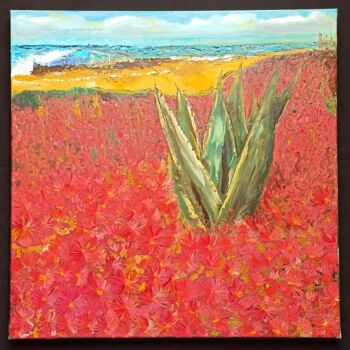 Painting titled "Blooming ocean 3 of…" by Anton Kamenev, Original Artwork, Oil