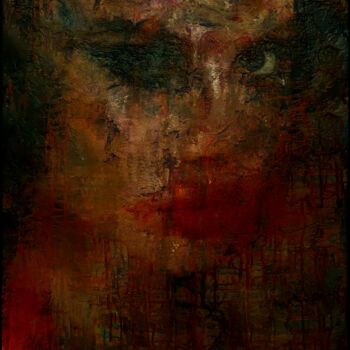 Digitale Kunst mit dem Titel "Ghostly portrait of…" von Anton Pustovalov, Original-Kunstwerk, Digitale Malerei