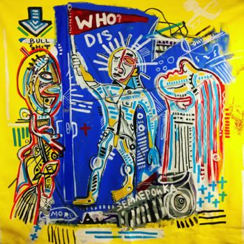 Pintura intitulada "Who Dis?" por Anton Vitkovskiy, Obras de arte originais, Acrílico