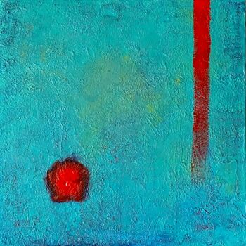 Peinture intitulée "“Unexpected red” pa…" par Antoni Truqué, Œuvre d'art originale, Acrylique