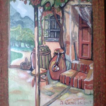 Peinture intitulée "la casa di mia nonna" par Antonio Cariola, Œuvre d'art originale