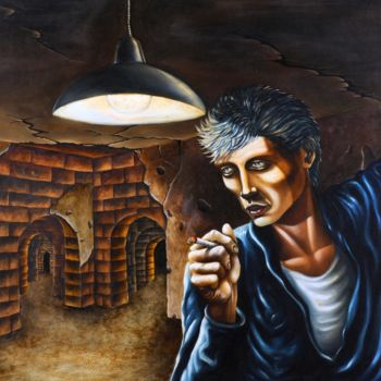 Pintura titulada "Catacomb gangster r…" por Antonio Philipp, Obra de arte original, Oleo