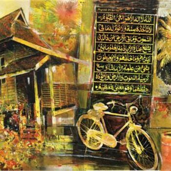 「Rumah Pahang dan Ay…」というタイトルの絵画 Anuar Danによって, オリジナルのアートワーク