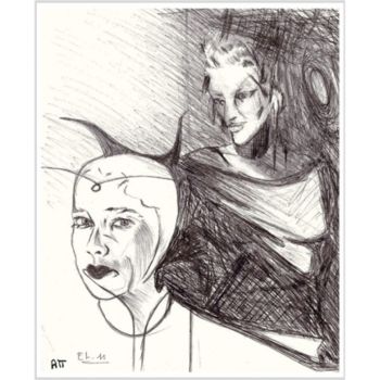 Desenho intitulada "Blanche-Neige" por Alexandre Podgorny, Obras de arte originais, Outro