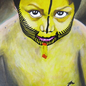 Pintura titulada "INDIAN" por Aponi, Obra de arte original, Acrílico