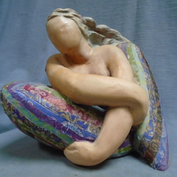 Sculptuur getiteld "La vague" door Marie Ruiz, Origineel Kunstwerk, Keramiek