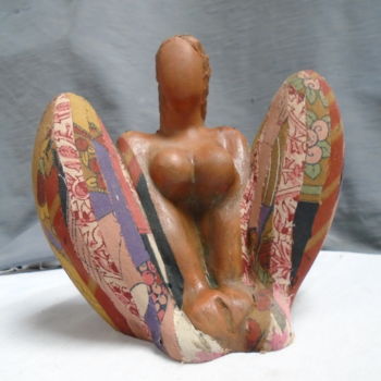 Rzeźba zatytułowany „Femme papillon , te…” autorstwa Marie Ruiz, Oryginalna praca, Terakota