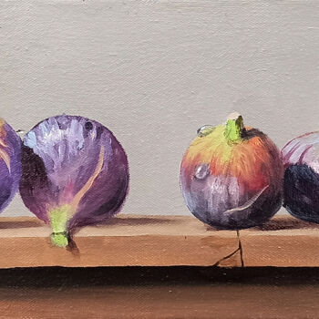 Painting titled "Figs" by Arayik Muradyan, Original Artwork, Oil