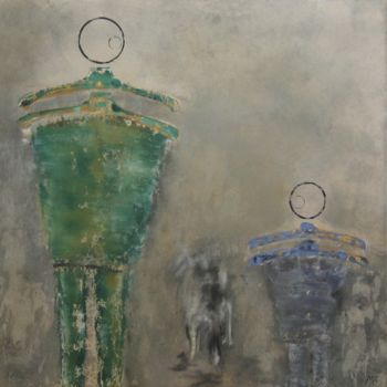 Peinture intitulée "Promenade 3" par Marina Argentini, Œuvre d'art originale, Acrylique