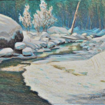 "Myllyjoki4" başlıklı Resim Ari Reinikainen tarafından, Orijinal sanat, Pastel