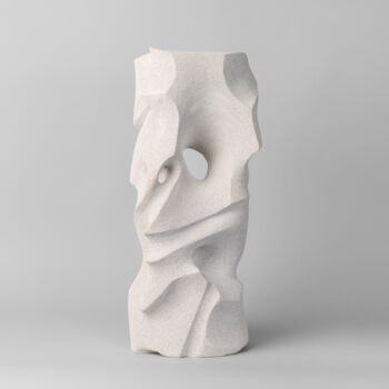 Sculpture titled "Totem" by Ariane Crovisier, Original Artwork, Aerated concrete