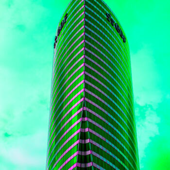 Fotografia intitulada "Green office buildi…" por Arkadiusz Gepchard, Obras de arte originais, Fotografia digital